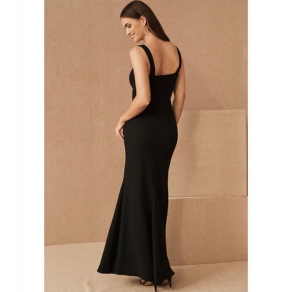 NWT BHLDN Adena Square-Neck Maxi Dress Black - Picture 3 of 9